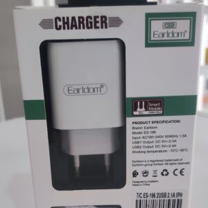 Earldom ES-196 Dual USB Travel Charger – Fast & Reliable