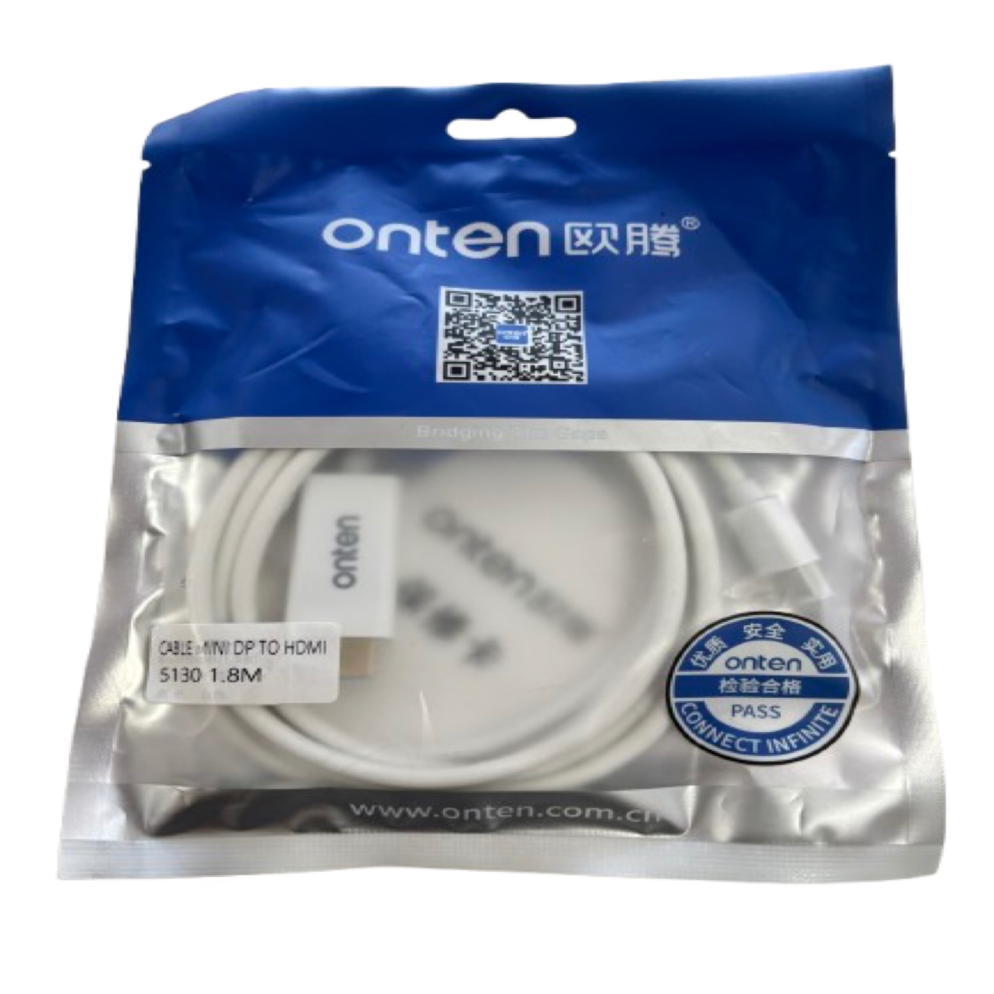 Onten Mini DisplayPort to HDMI Cable – 1.8m